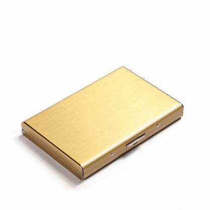 🔒 Slim Metal Card Holder – RFID Blocking with Pop-Up Card Access