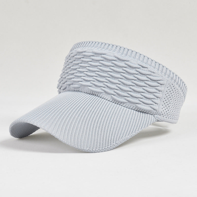 Women's Open-Top Knit Sun Visor Hat