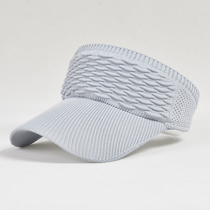 Women's Open-Top Knit Sun Visor Hat