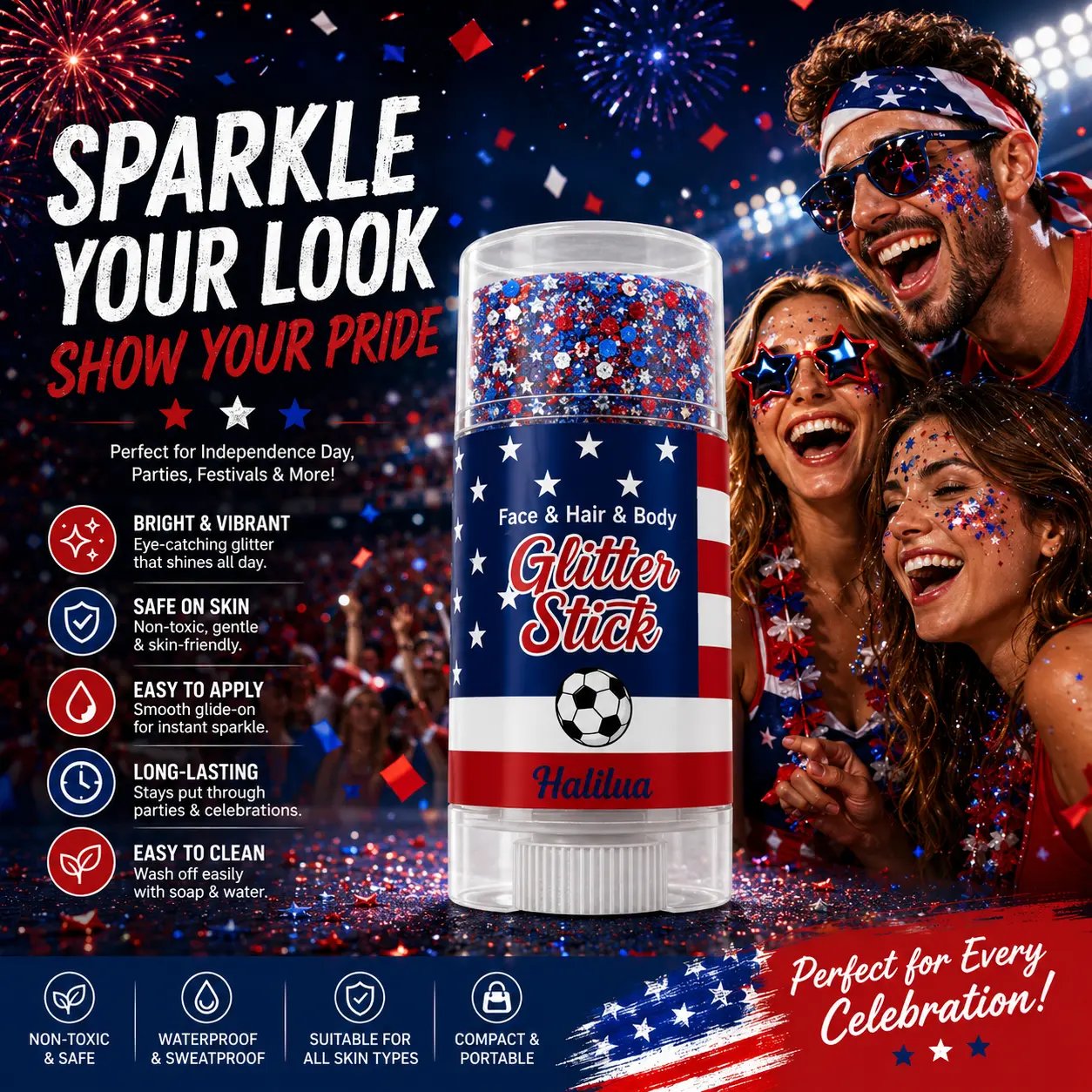 🔥Last Day 49% OFF -🎆 4th of July Glitter Stick