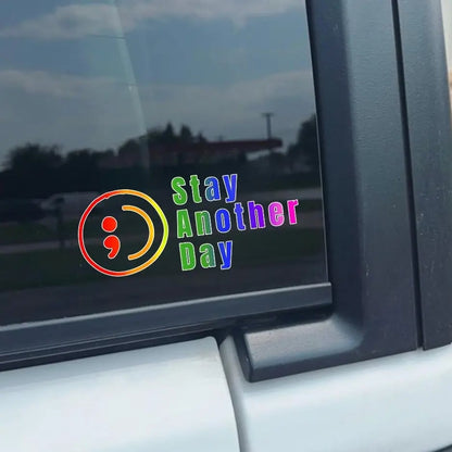 💥Buy 1 Get 1 Free -🎗️🚗 SAD Mental Health Awareness Car Decal