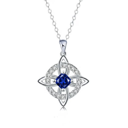 Mystical Birthstone Witches Knot Necklace –🔮💞Protect Your Loved Ones