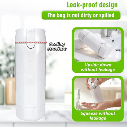 🧴✨ 4-in-1 Portable Travel Dispenser Bottle – Compact Cosmetic & Shampoo Storage