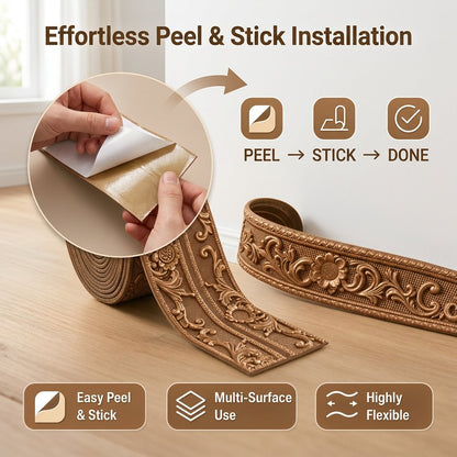 ✨Self-Adhesive Flexible Skirting & Wall Molding Trim