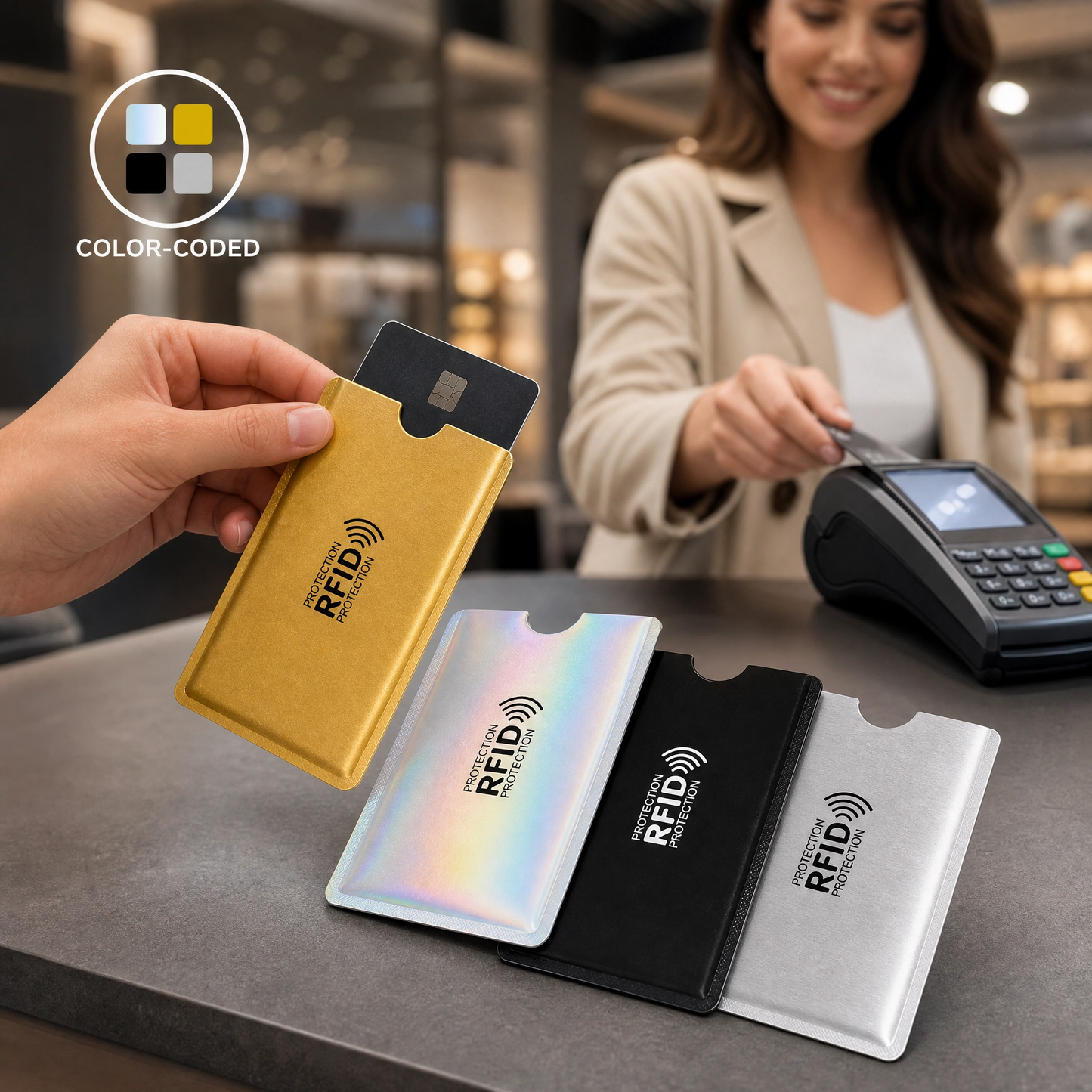 🔒 Premium RFID Blocking Credit Card Sleeves