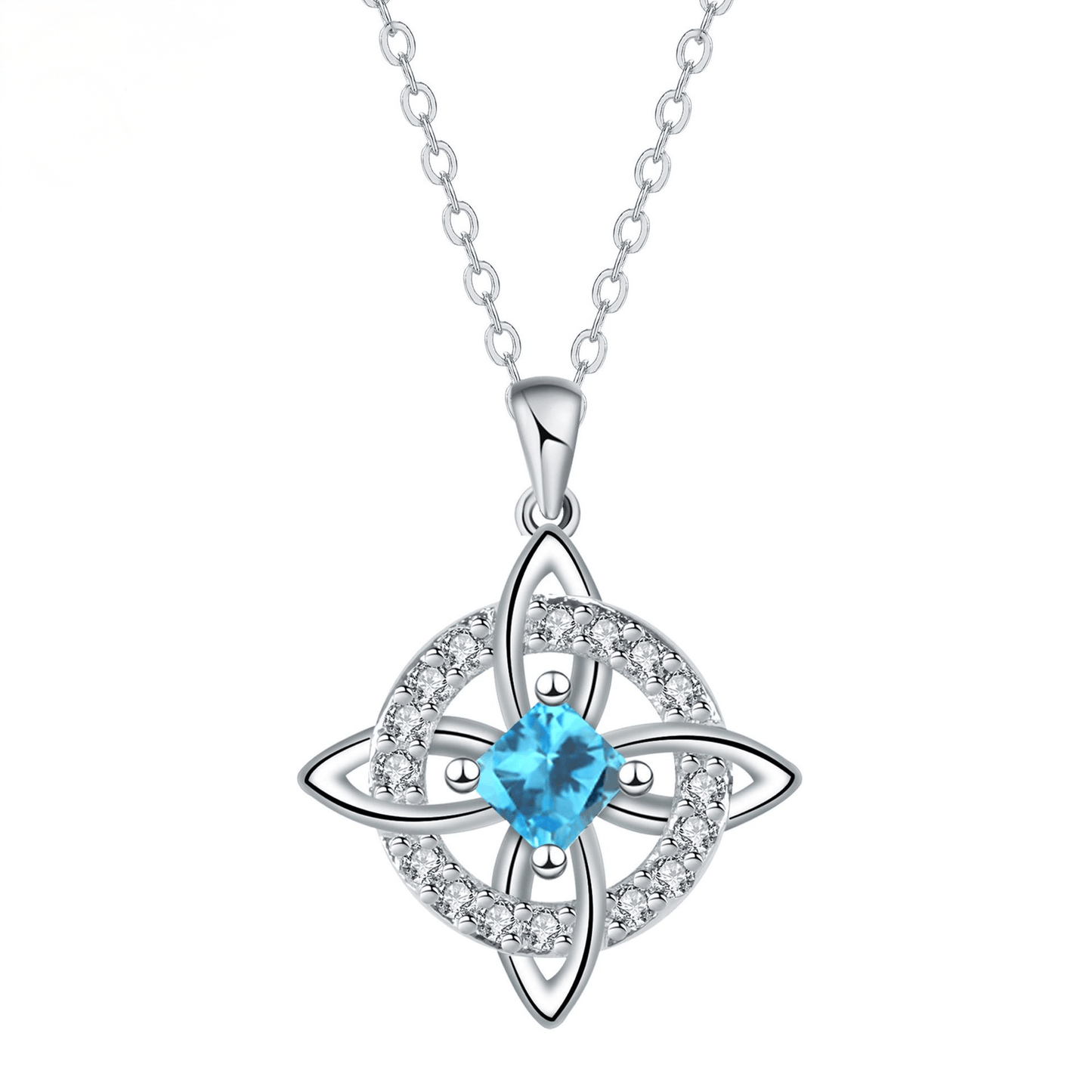 Mystical Birthstone Witches Knot Necklace –🔮💞Protect Your Loved Ones