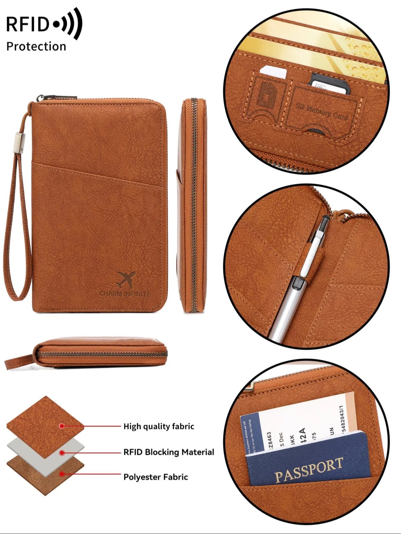 🔥Last Day 49% OFF - ✈️ RFID Blocking Multi-Passport Holder & Travel Organizer