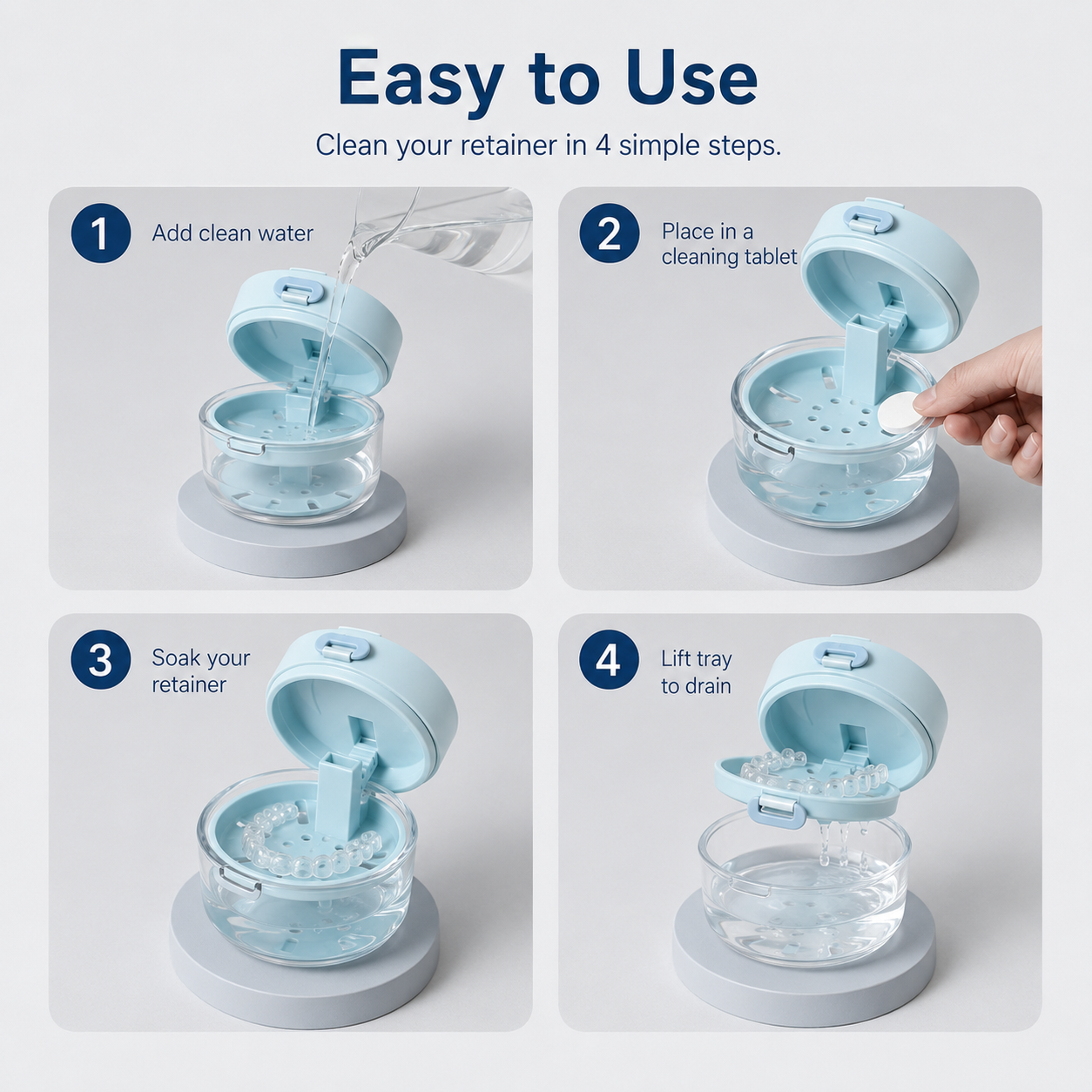 3-in-1 Retainer Cleaning Case