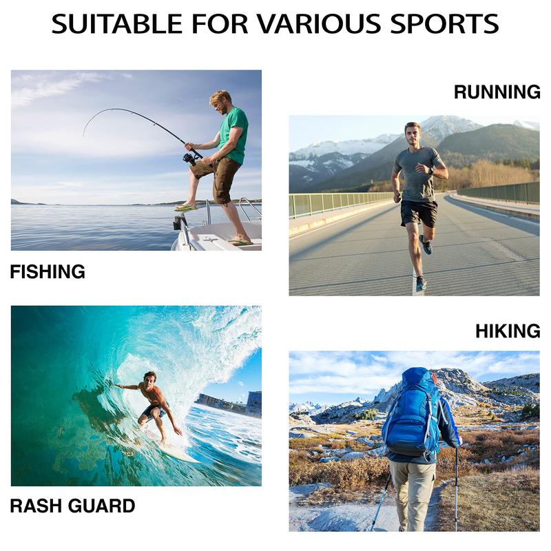 Men's UPF 50+ Outdoor Sun Hoodie | Quick-Dry Fishing & Hiking Shirt