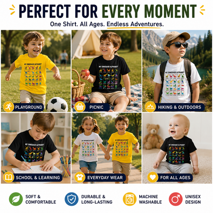 Boys Dinosaur Alphabet Tee🦖