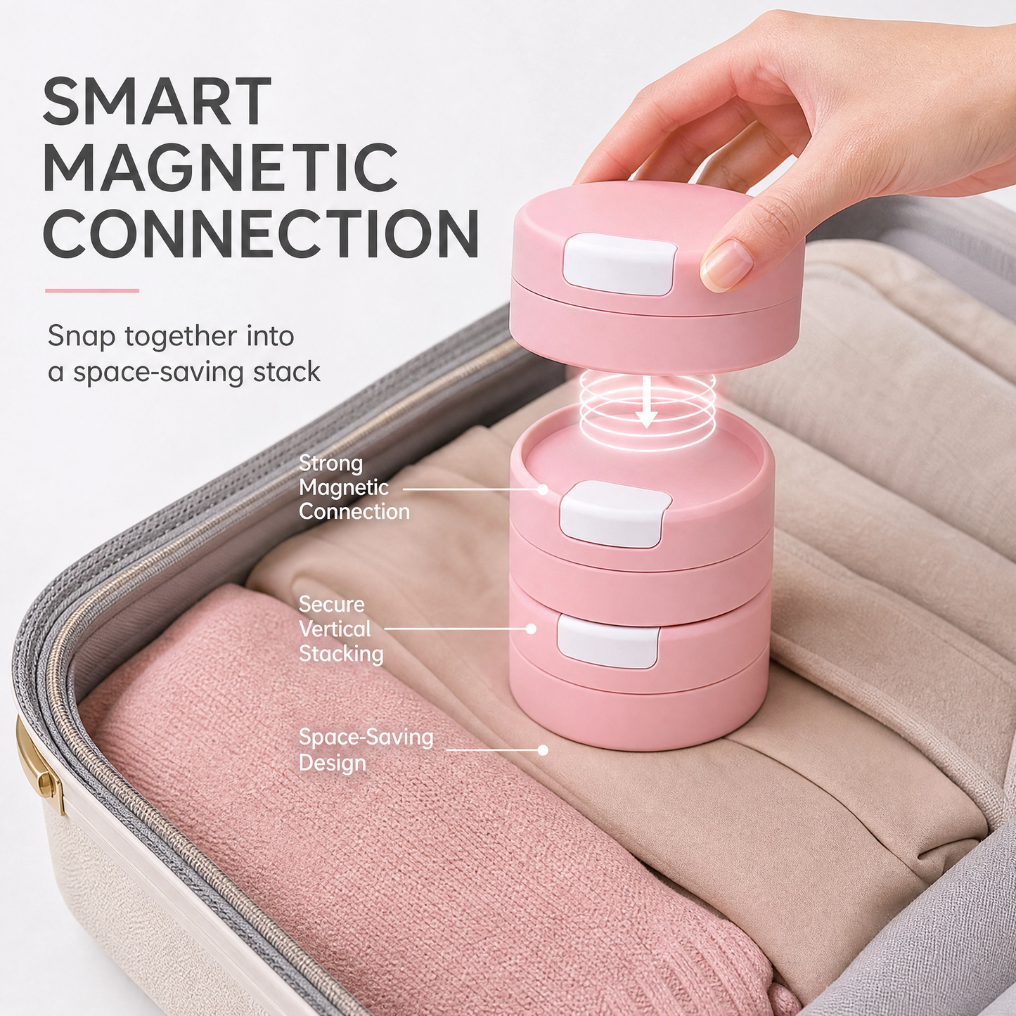 Magnetic Travel Container Set (30ml/1oz) 🧳🧲