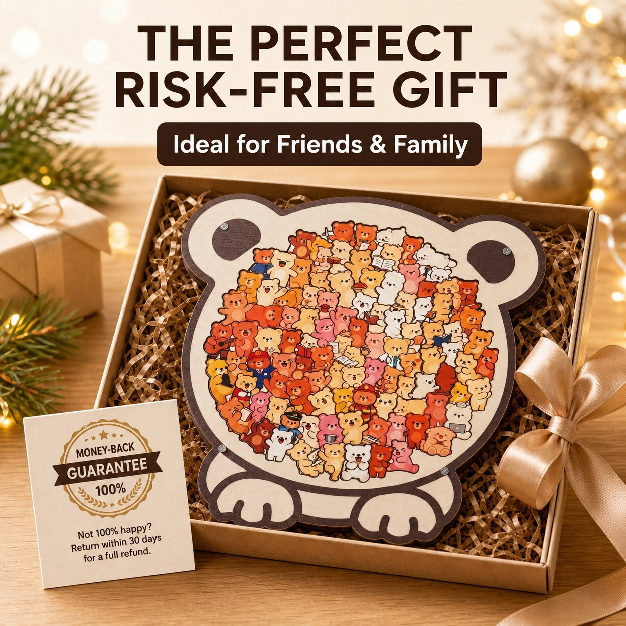 "A Thousand Cats" Wooden Jigsaw Puzzle