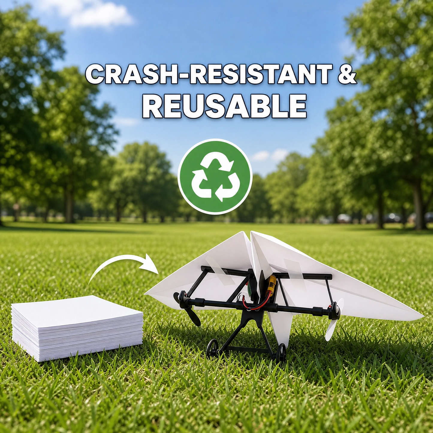✈️ Remote Control Paper Airplane Kit