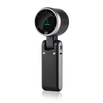 🌀 5-Speed Foldable Fan – Compact, Strong Wind, Rechargeable, On-the-Go Cooling 💨🔘